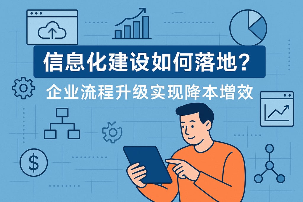 信息化建设如何落地？企业流程升级实现降本增效