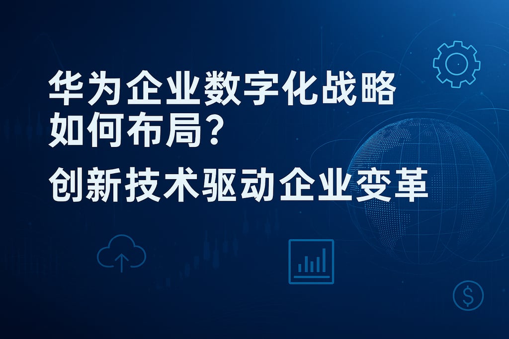 华为企业数字化战略如何布局？创新技术驱动企业变革。