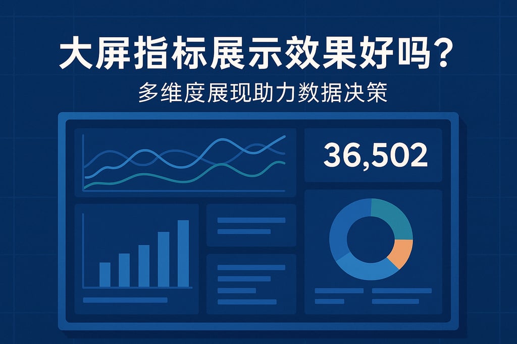 大屏指标展示效果好吗？多维度展现助力数据决策