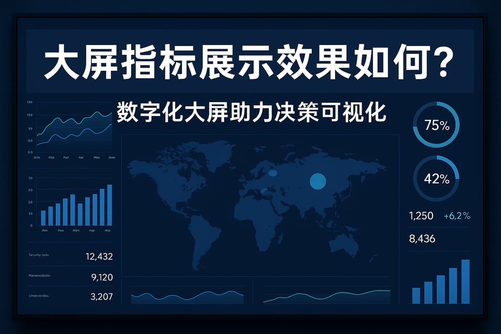 大屏指标展示效果如何？数字化大屏助力决策可视化