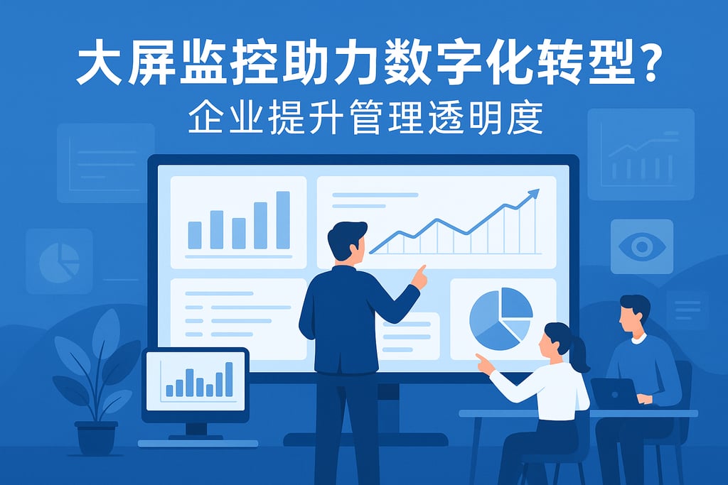 大屏监控助力数字化转型？企业提升管理透明度
