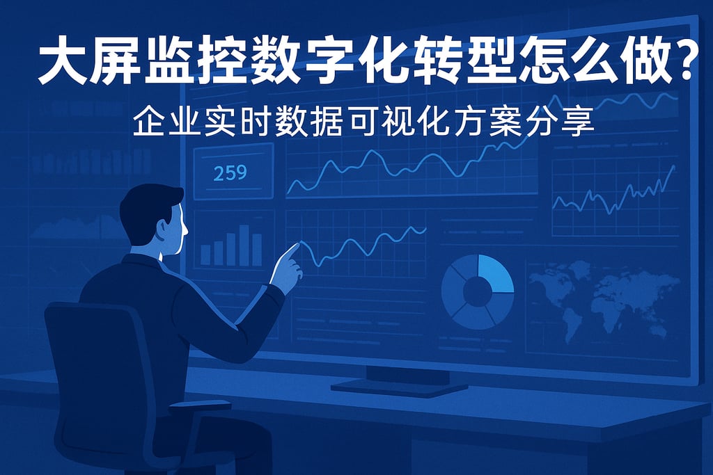 大屏监控数字化转型怎么做？企业实时数据可视化方案分享