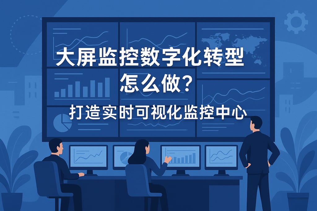 大屏监控数字化转型怎么做？打造实时可视化监控中心