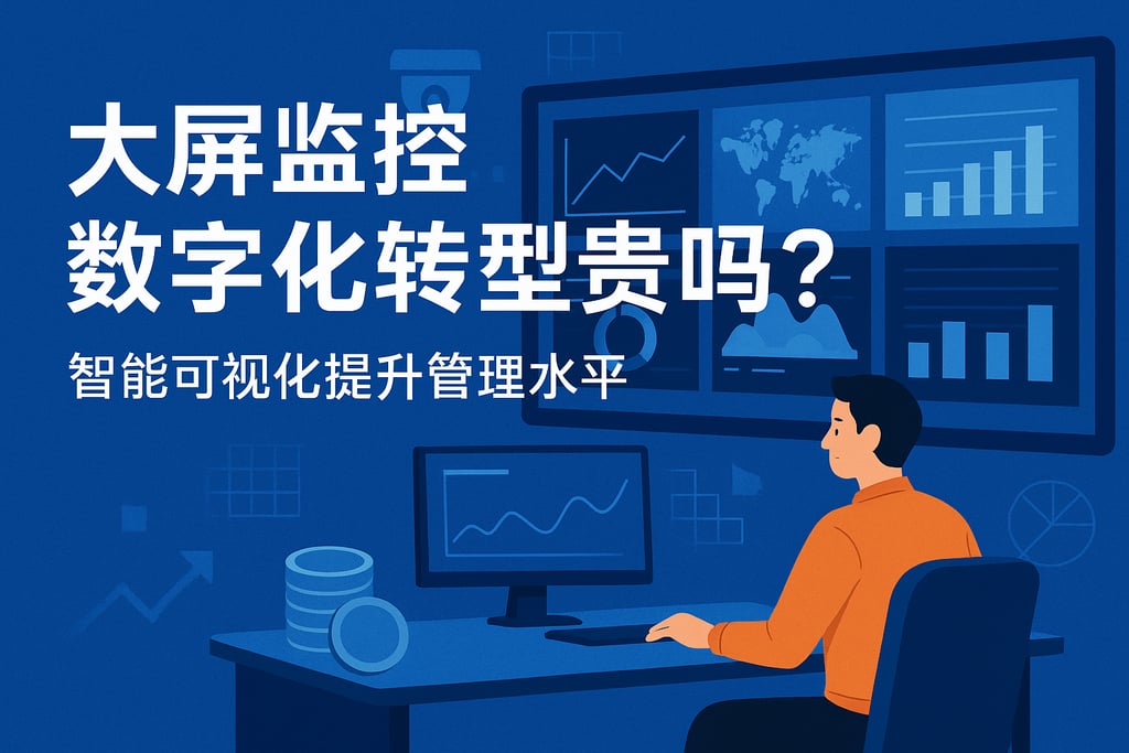 大屏监控数字化转型贵吗？智能可视化提升管理水平