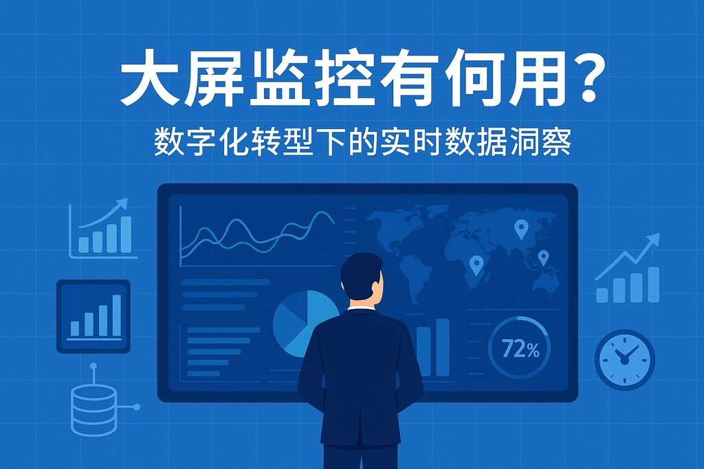 大屏监控有何用？数字化转型下的实时数据洞察