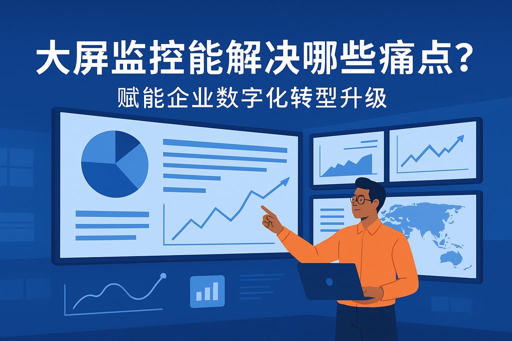 大屏监控能解决哪些痛点？赋能企业数字化转型升级
