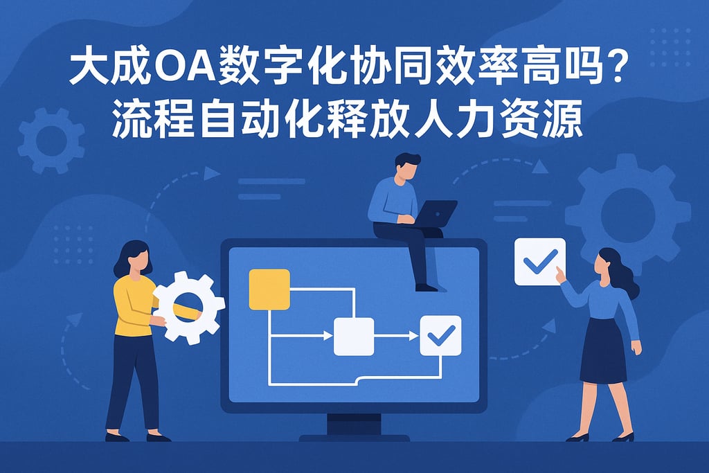 大成OA数字化协同效率高吗？流程自动化释放人力资源