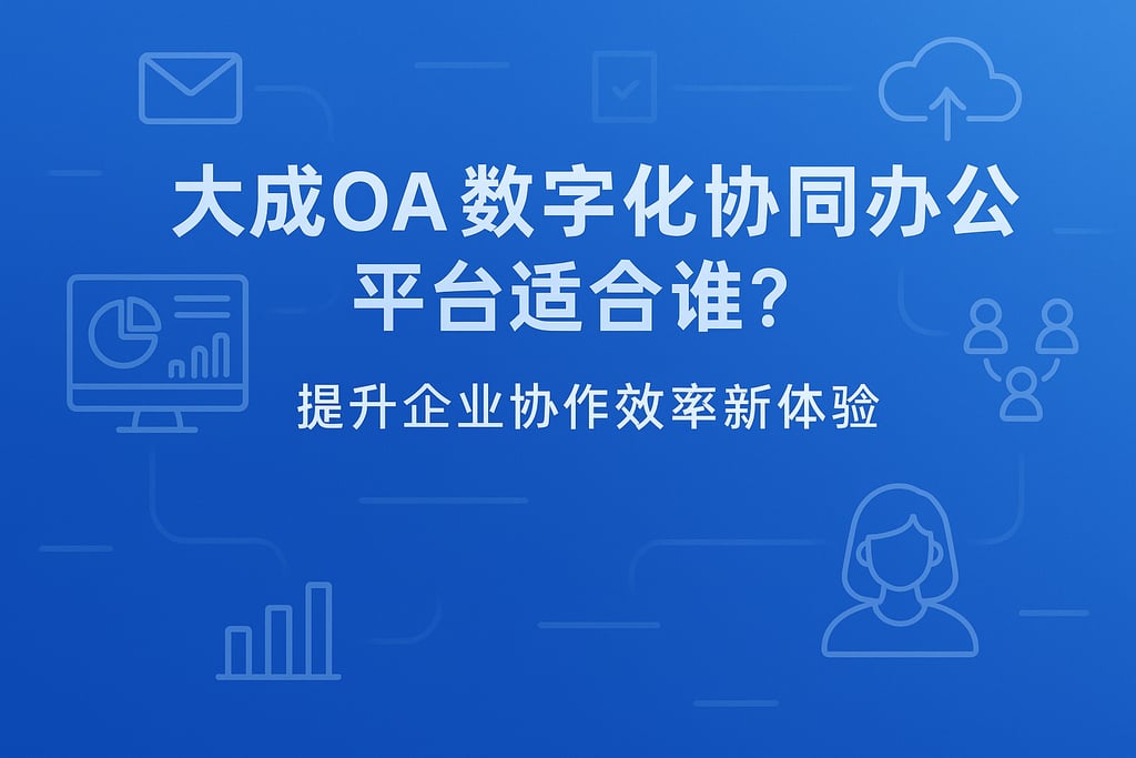大成oa数字化协同办公平台适合谁？提升企业协作效率新体验
