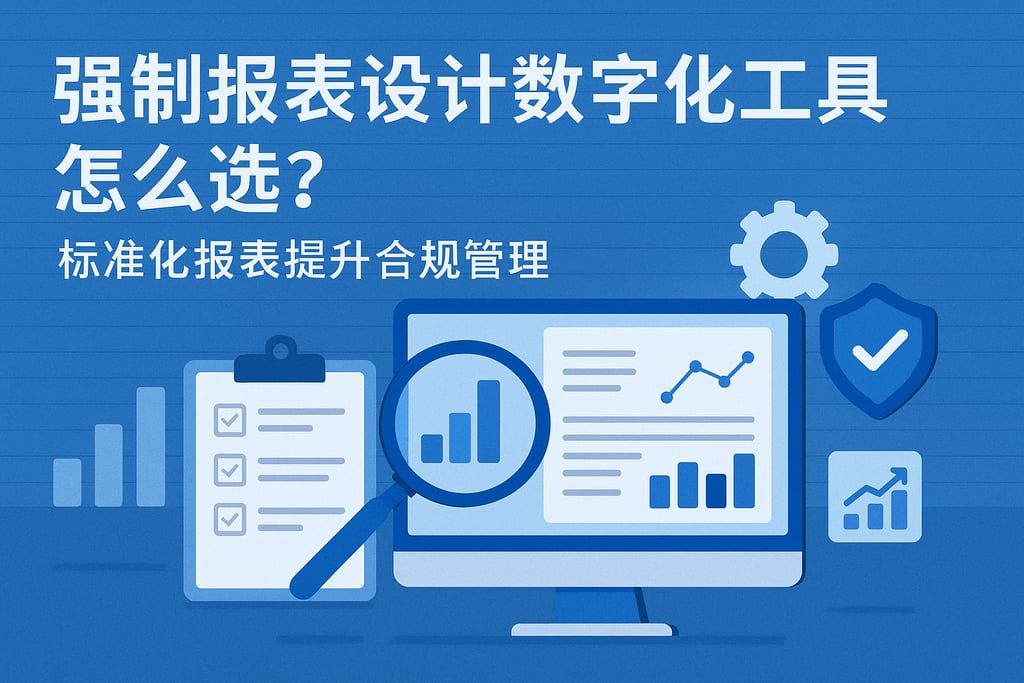 强制报表设计数字化工具怎么选？标准化报表提升合规管理