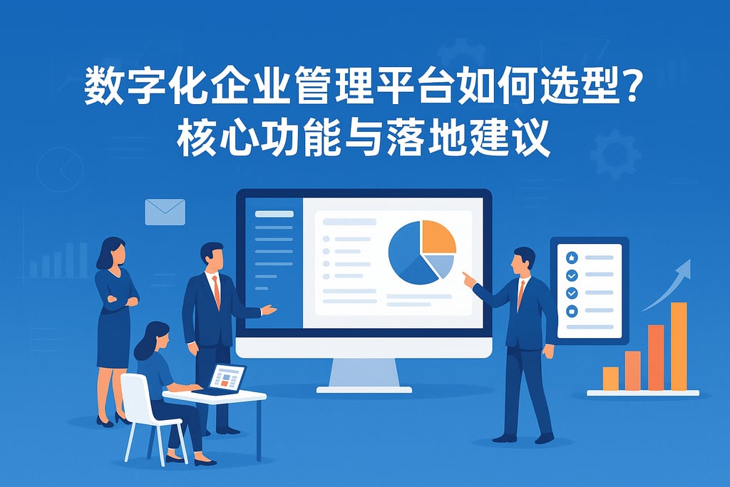 数字化企业管理平台如何选型？核心功能与落地建议