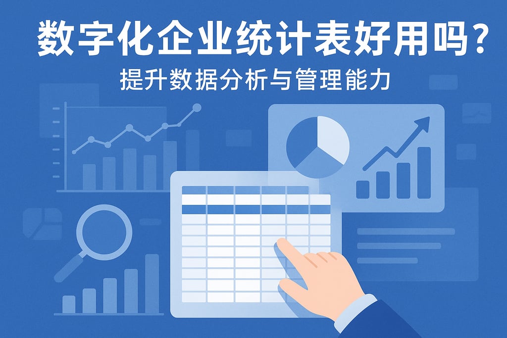 数字化企业统计表好用吗？提升数据分析与管理能力