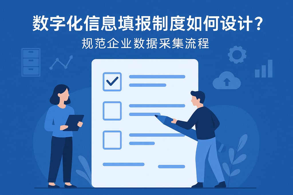 数字化信息填报制度如何设计？规范企业数据采集流程