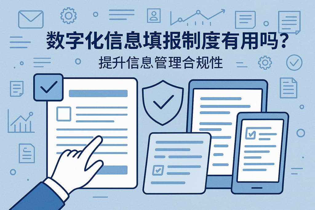 数字化信息填报制度有用吗？提升信息管理合规性