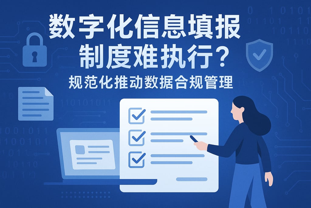 数字化信息填报制度难执行吗？规范化推动数据合规管理