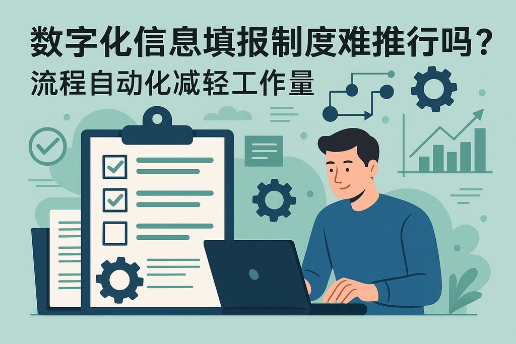 数字化信息填报制度难推行吗？流程自动化减轻工作量