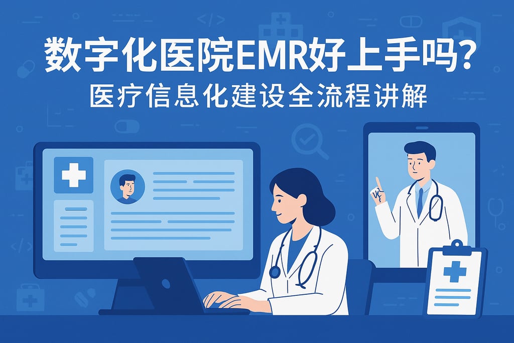 数字化医院emr好上手吗？医疗信息化建设全流程讲解