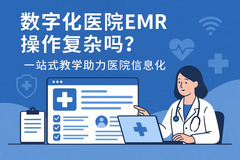 数字化医院emr操作复杂吗？一站式教学助力医院信息化