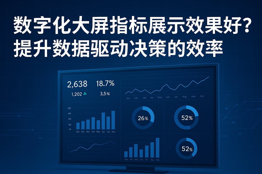 数字化大屏指标展示效果好吗？提升数据驱动决策的效率