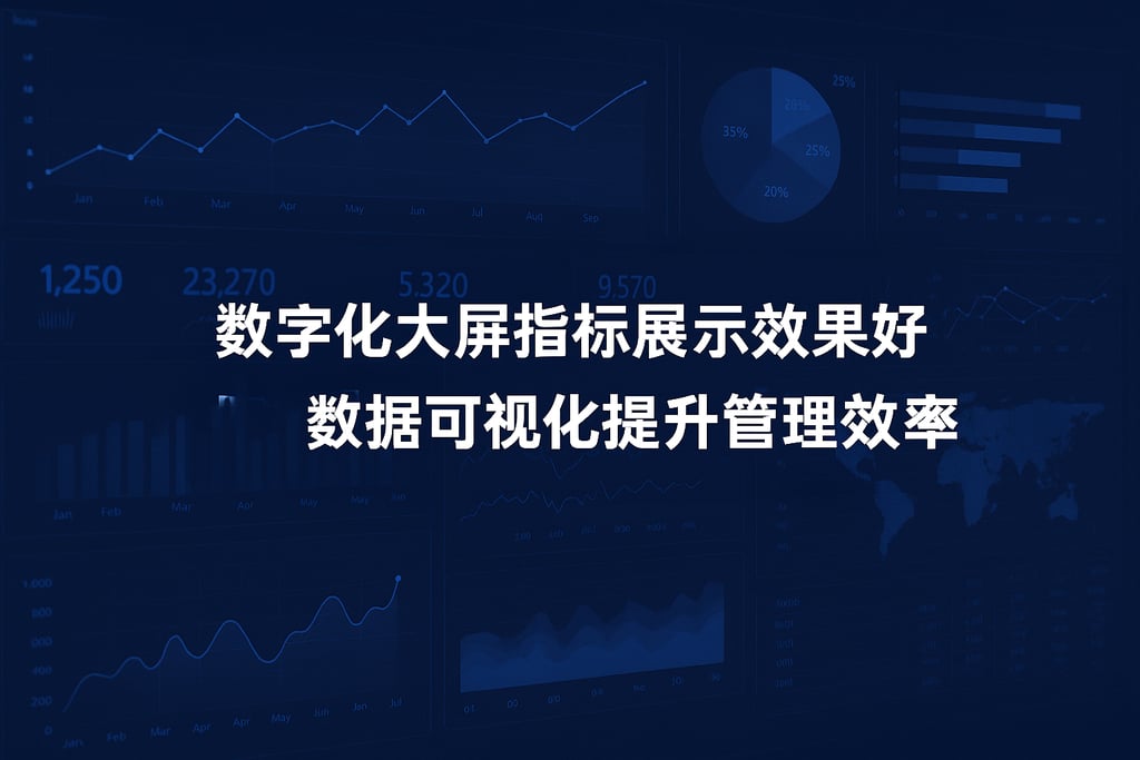 数字化大屏指标展示效果好吗？数据可视化提升管理效率