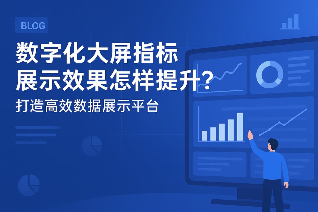 数字化大屏指标展示效果怎样提升？打造高效数据展示平台
