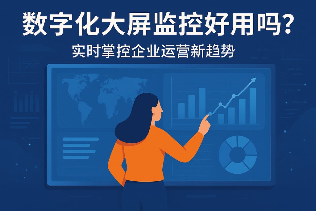 数字化大屏监控好用吗？实时掌控企业运营新趋势
