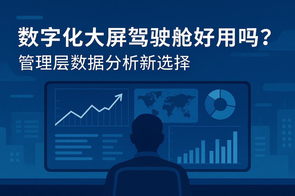 数字化大屏驾驶舱好用吗？管理层数据分析新选择