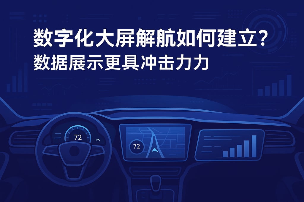 数字化大屏驾驶舱如何搭建？数据展示更具冲击力