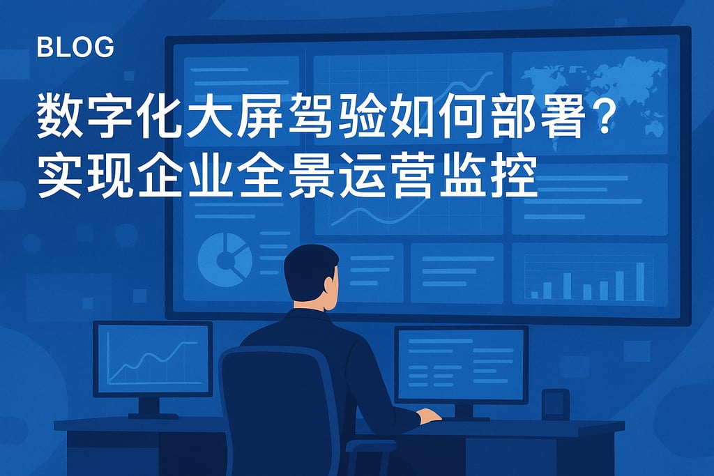 数字化大屏驾驶舱如何部署？实现企业全景运营监控