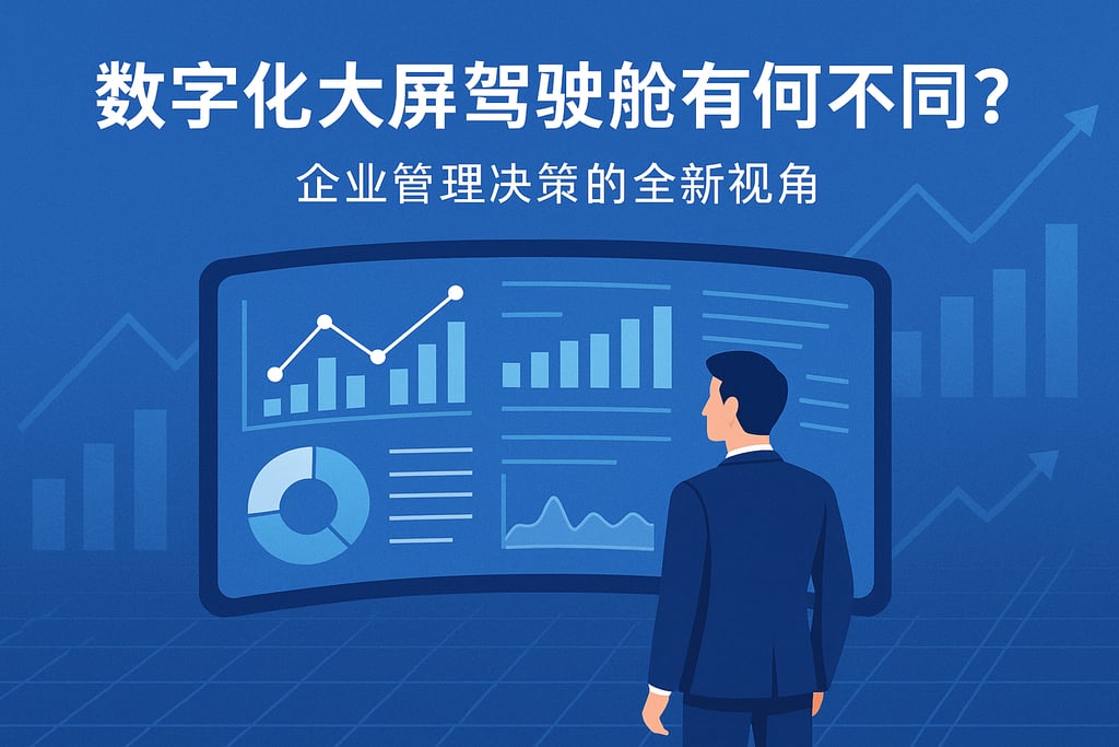 数字化大屏驾驶舱有何不同？企业管理决策的全新视角