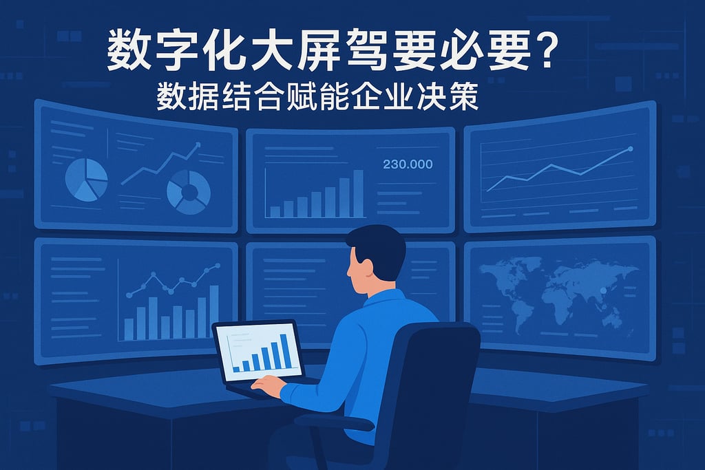 数字化大屏驾驶舱有必要吗？数据整合赋能企业决策