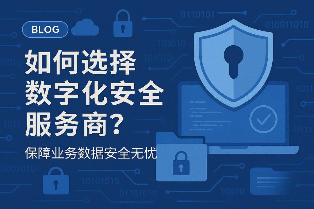 数字化安全服务商如何选择？保障业务数据安全无忧