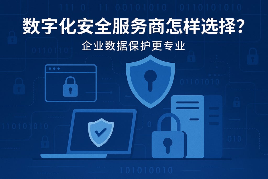 数字化安全服务商怎样选择？企业数据保护更专业