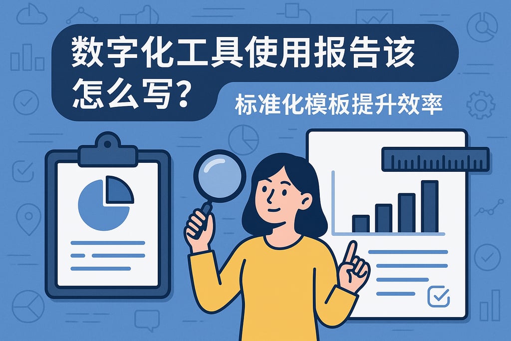 数字化工具使用报告该怎么写？标准化模板提升效率
