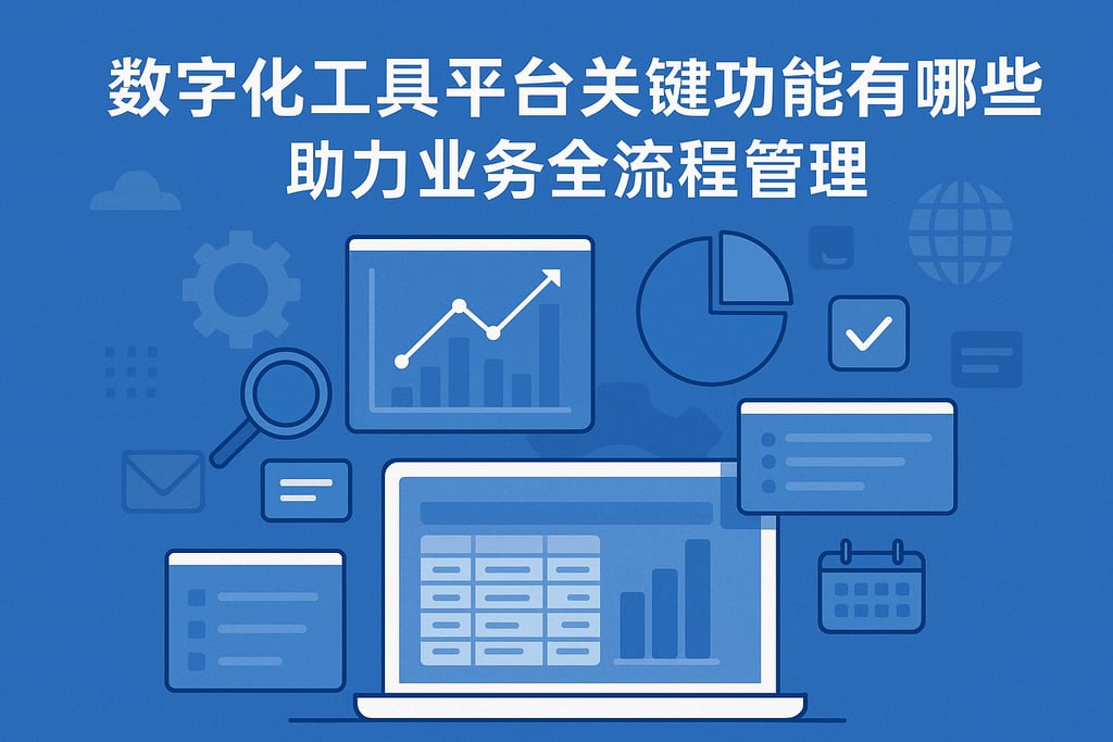 数字化工具平台关键功能有哪些？助力业务全流程管理