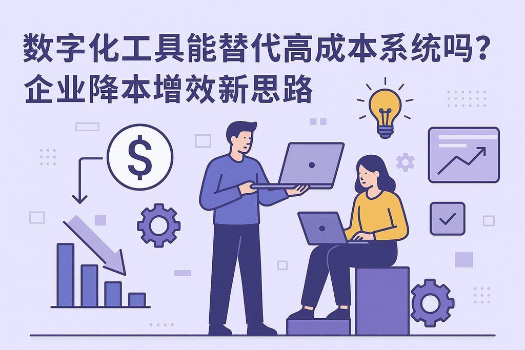 数字化工具能替代高成本系统吗？企业降本增效新思路