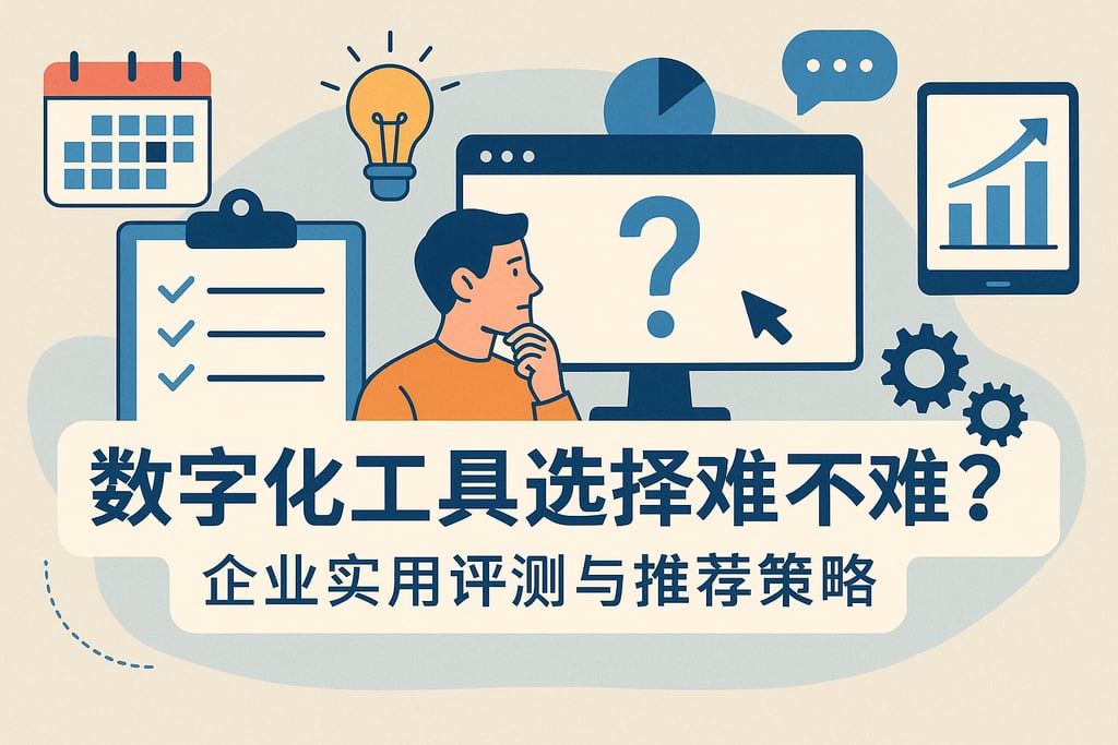数字化工具选择难不难？企业实用评测与推荐策略