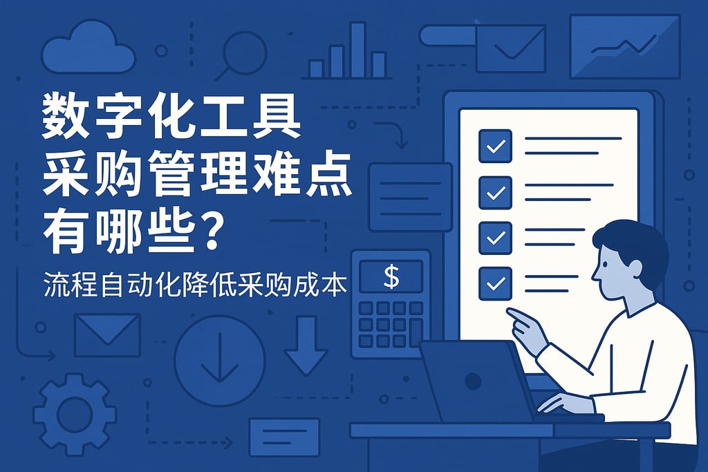 数字化工具采购管理难点有哪些？流程自动化降低采购成本