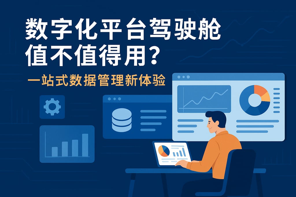 数字化平台驾驶舱值不值得用？一站式数据管理新体验