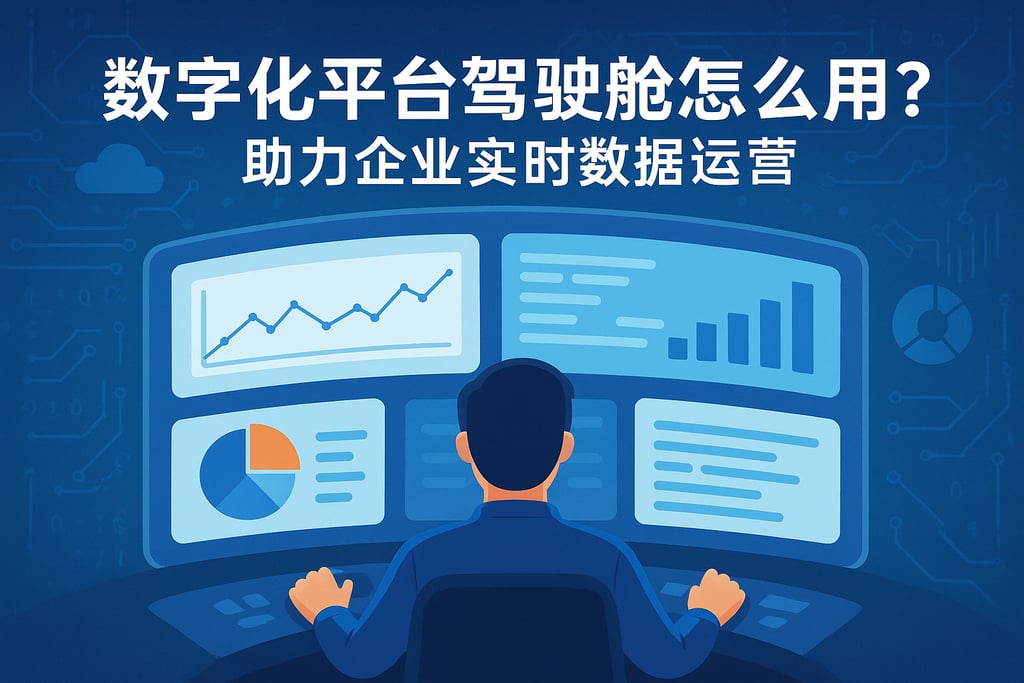 数字化平台驾驶舱怎么用？助力企业实时数据运营