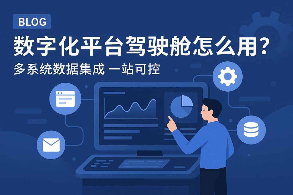 数字化平台驾驶舱怎么用？多系统数据集成一站可控