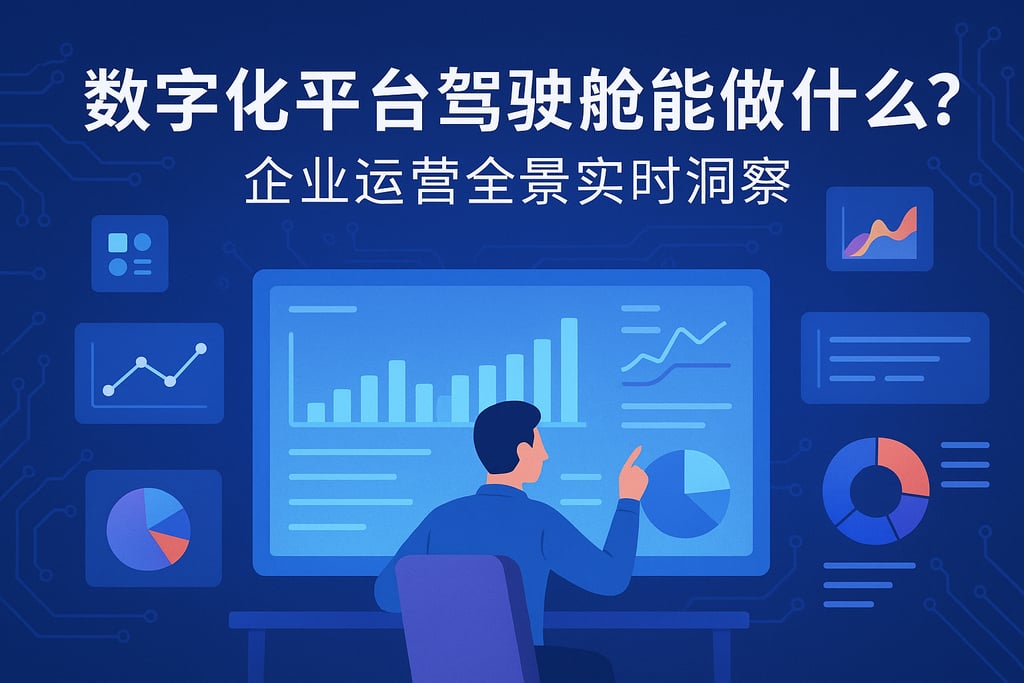 数字化平台驾驶舱能做什么？企业运营全景实时洞察