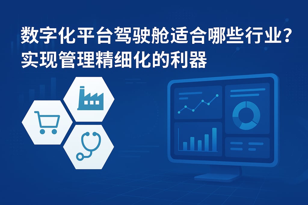 数字化平台驾驶舱适合哪些行业？实现管理精细化的利器