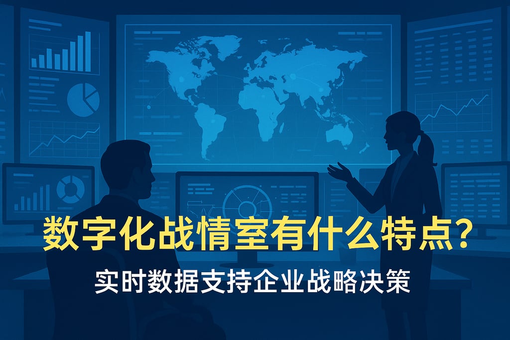 数字化战情室有什么特点？实时数据支持企业战略决策