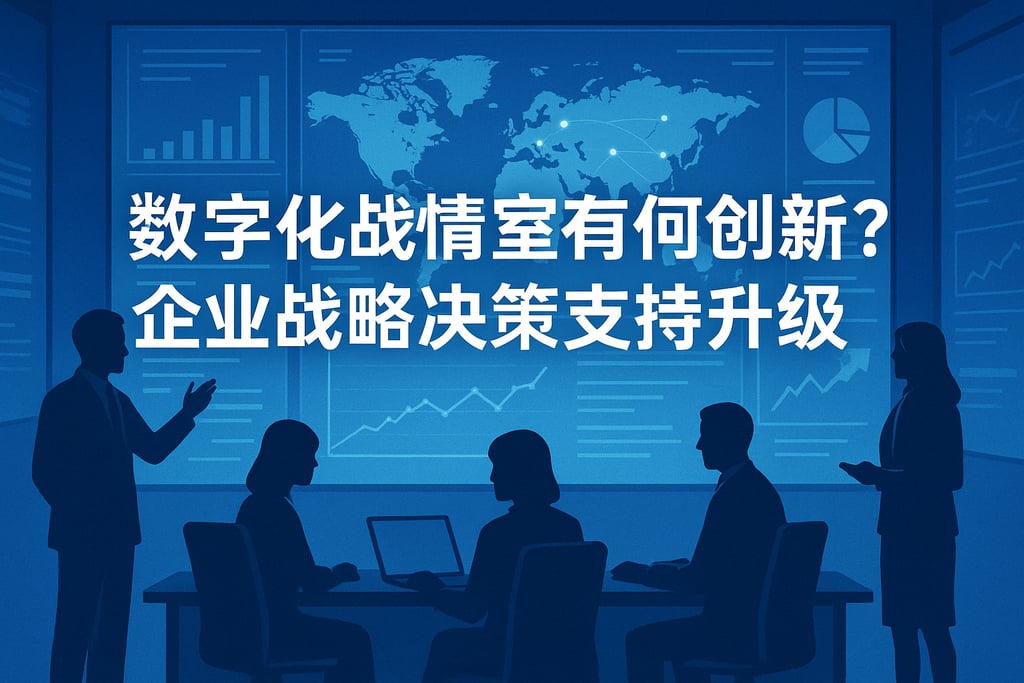 数字化战情室有何创新？企业战略决策支持升级