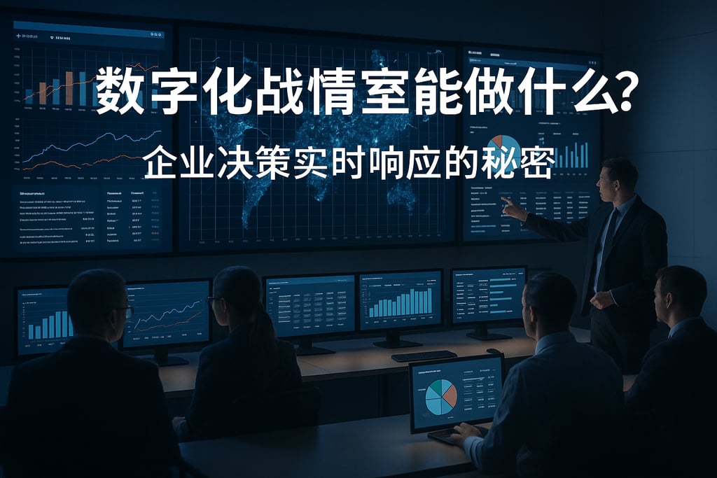 数字化战情室能做什么？企业决策实时响应的秘密