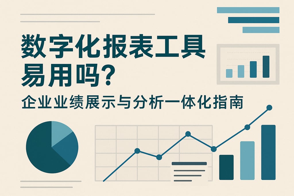 数字化报表工具易用吗？企业业绩展示与分析一体化指南