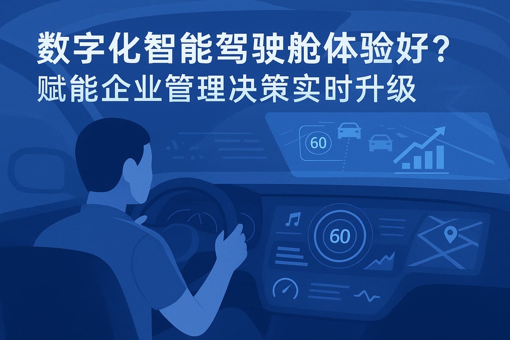 数字化智能驾驶舱体验好？赋能企业管理决策实时升级