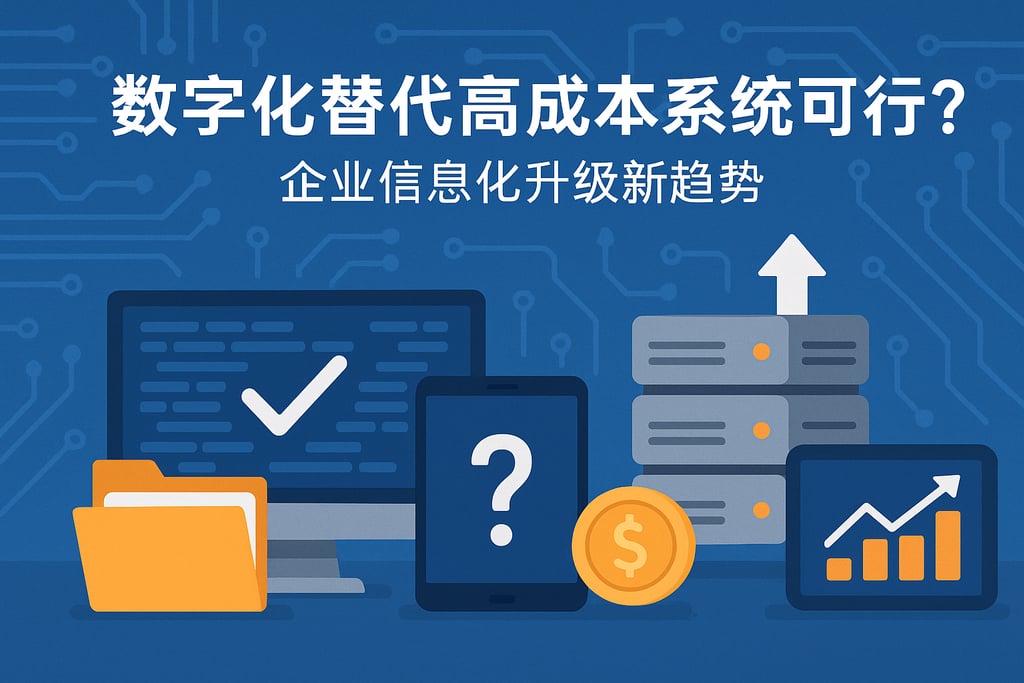 数字化替代高成本系统可行吗？企业信息化升级新趋势