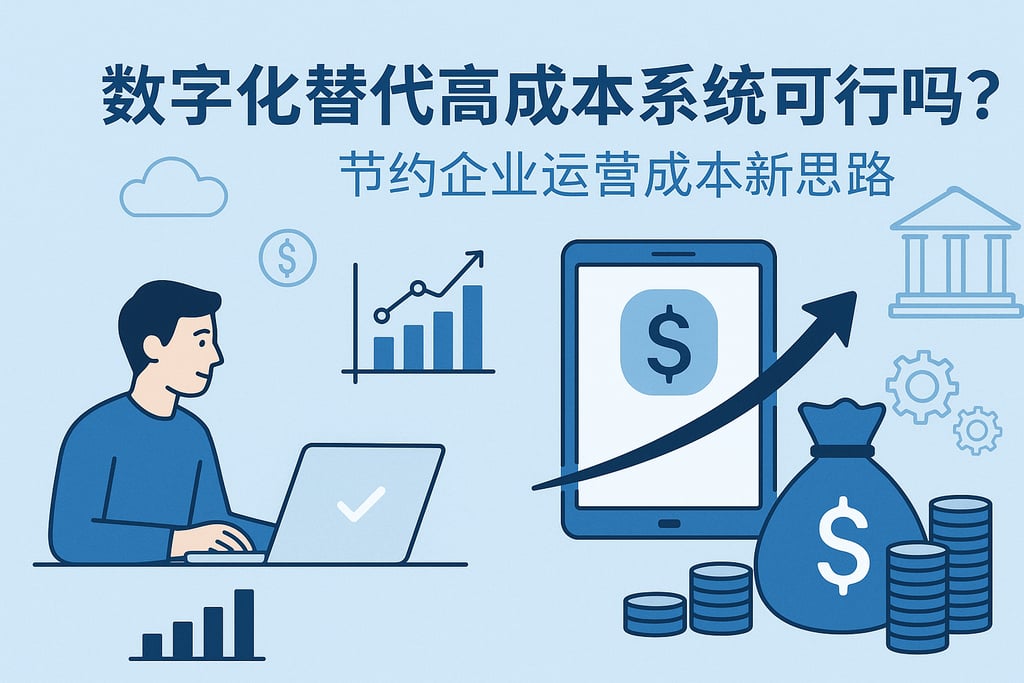 数字化替代高成本系统可行吗？节约企业运营成本新思路