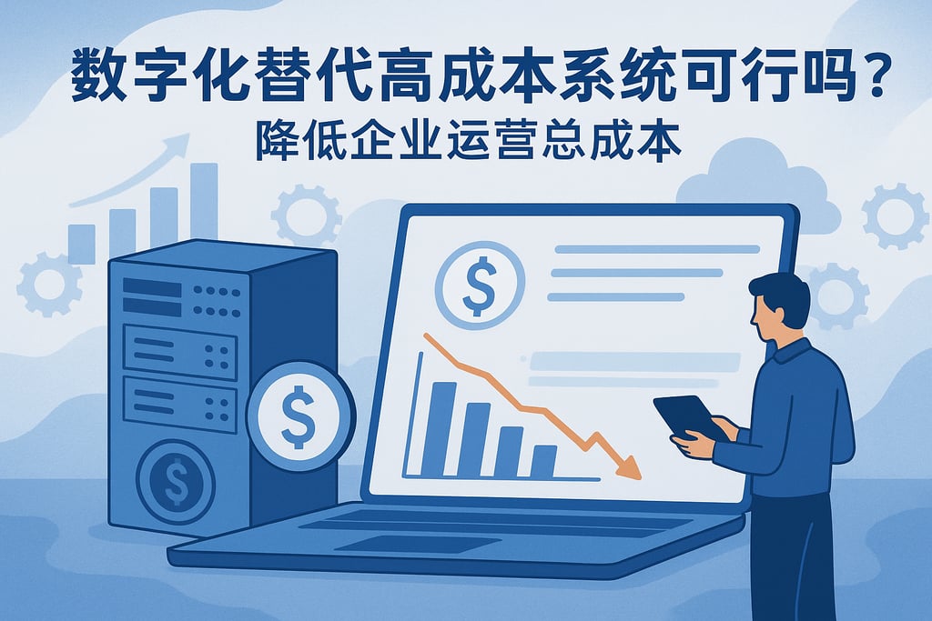 数字化替代高成本系统可行吗？降低企业运营总成本